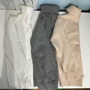 Lot of 3 Girl Turtleneck Sweaters